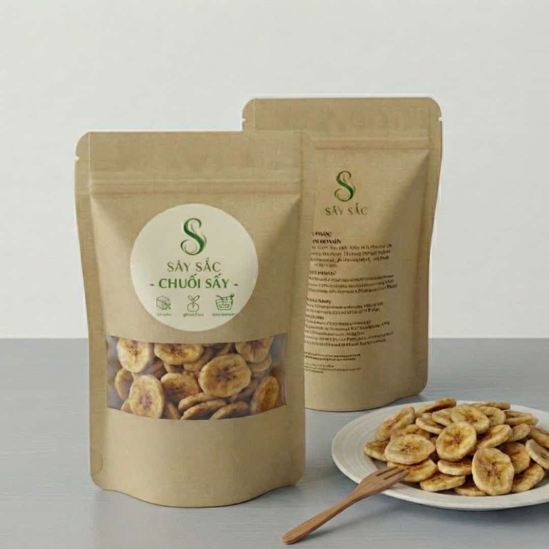 Chuối Sấy Giòn Sây Sắc - Trái cây sấy SAYSAC
